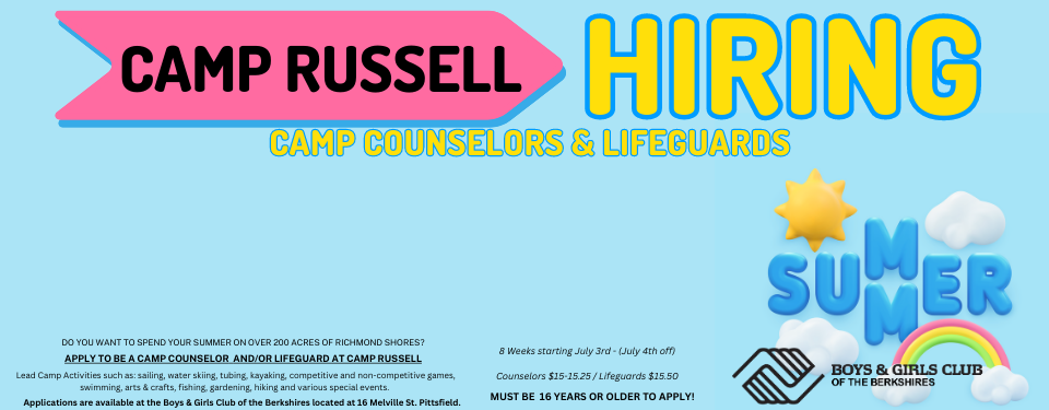 HIRING CAMP COUNSELORS & LIFEGUARDS