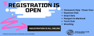 REGISTRATION IS OPEN